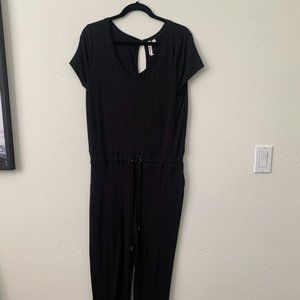 One piece jumpsuit with tie waist